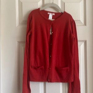 Janie and Jack red cardigan sweater size 8. NWT.